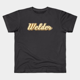 Welder typography Kids T-Shirt